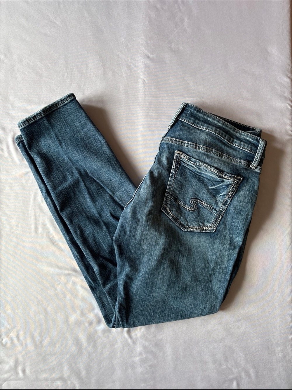 Silver Jeans Women's Boyfriend Jeans - Medium Blue Wash